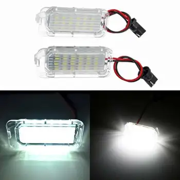 

2PCS Licence Number Plate Light Waterproof LED Car Light For Ford Fiesta Focus MK C-Max Kuga Mondeo Jaguar Car Accessories