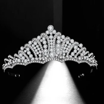 

Crystal Rhinestone Wedding Crown Tiara Headband Hair Jewelry Wedding Party Prom Costume charming and eye-catching Hair Dressing