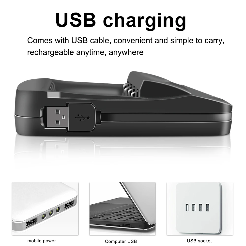 Смарт зарядное устройство PALO с ЖК дисплеем и usb аккумуляторная батарея AA AAA