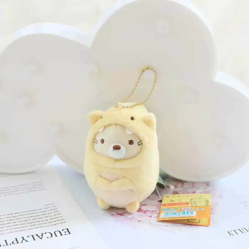 Милая плюшевая игрушка Sumikko Gurashi подвеска в виде динозавра 10 см мягкие игрушки брелок на день рождения Рождественский подарок#3360 - Цвет: Лиловый