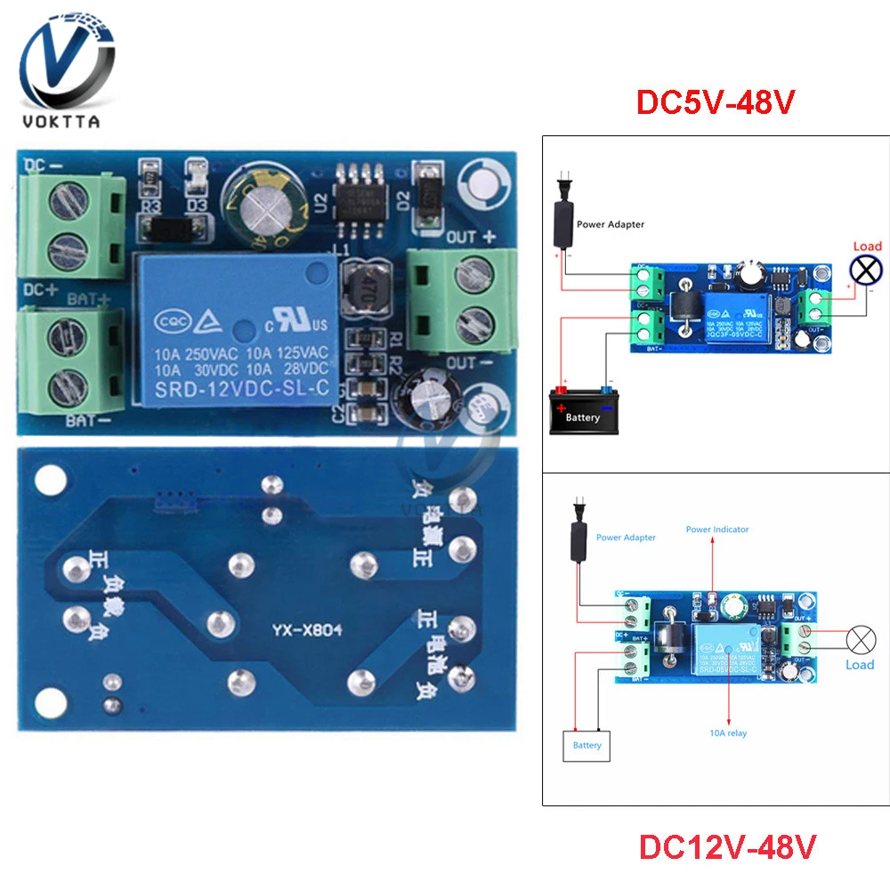 10A Power-OFF Automatic Module Emergency Cut-off Power Supply Control DC12-48V 10A Power-OFF Automatic Module Emergency Cut-off Power Supply Control DC12-48V