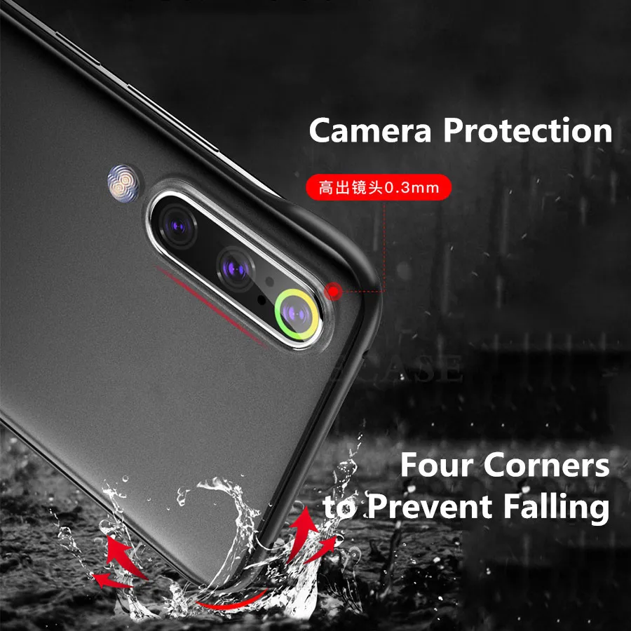 Red mi Примечание 6 7 8 Pro 6A 7 7A K20 тонкий прозрачный матовый чехол для Xiaomi mi 8 9 SE 9T A2 A3 Lite CC9E CC9 чехол жесткая задняя панель из поликарбоната