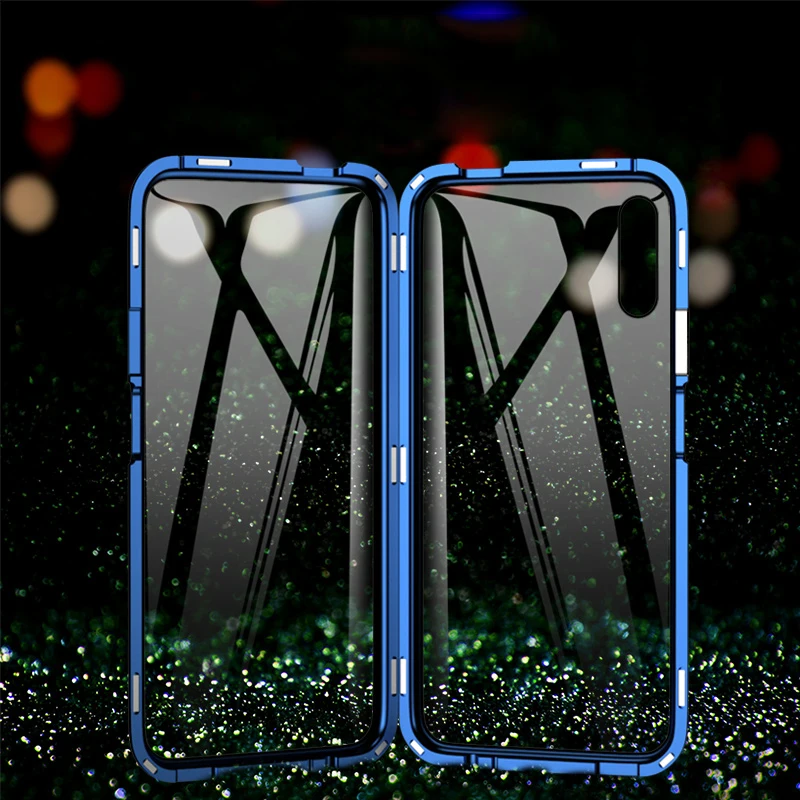 Магнитный металлический корпус адсорбции для huawei P Smart Plus P20 P30 Lite Pro mate 10 20 Honor 9X20 10i 8X закаленное стекло крышка