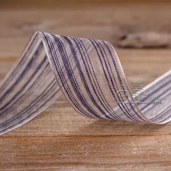 

100yards 10 16 25 38mm gradient stripes organza sheer ribbon for hair headband craft supplies wedding birthday party supplies