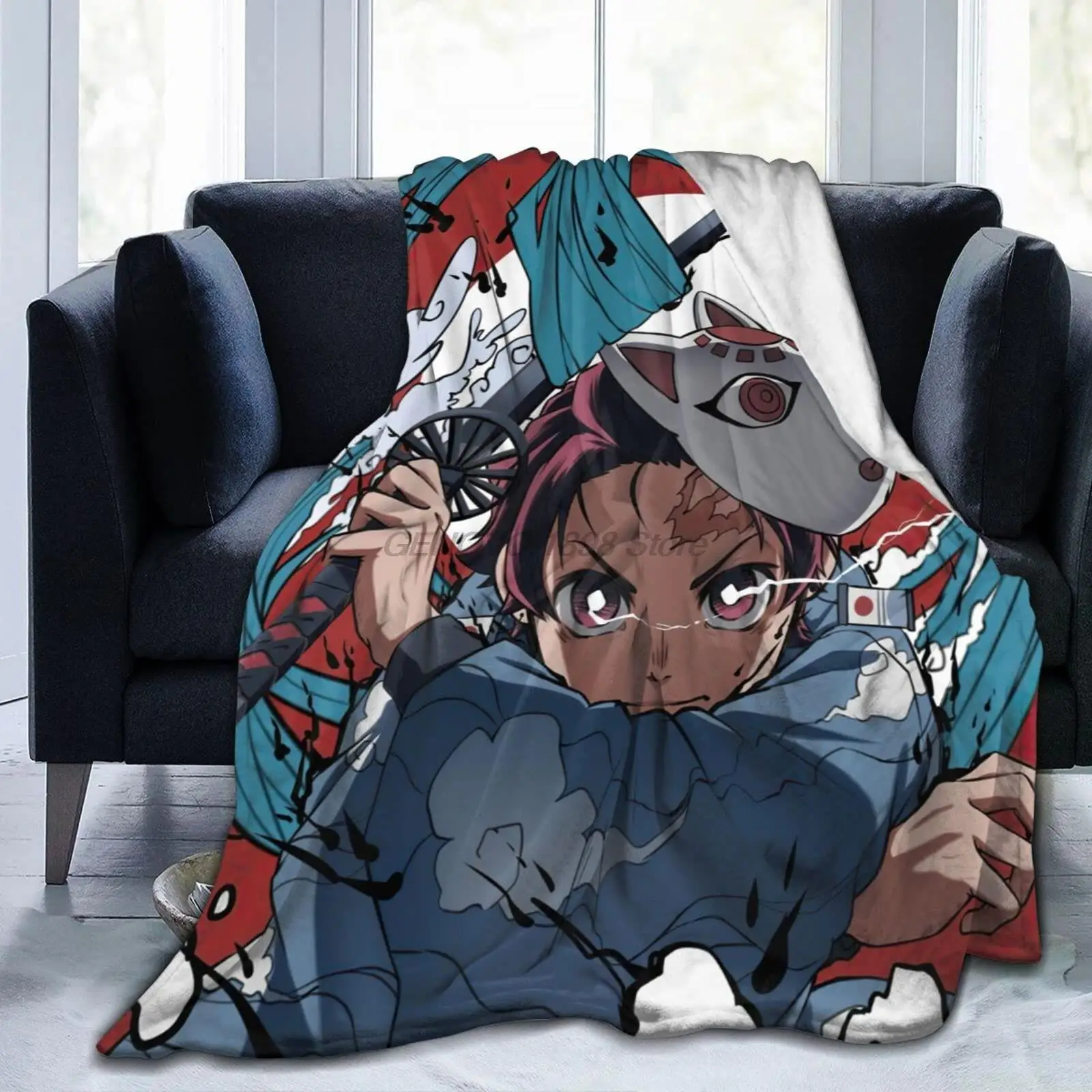 Anime Blanket 80x60 Inch Cosplay Blankets 3D Print Fluffy Print Throw
