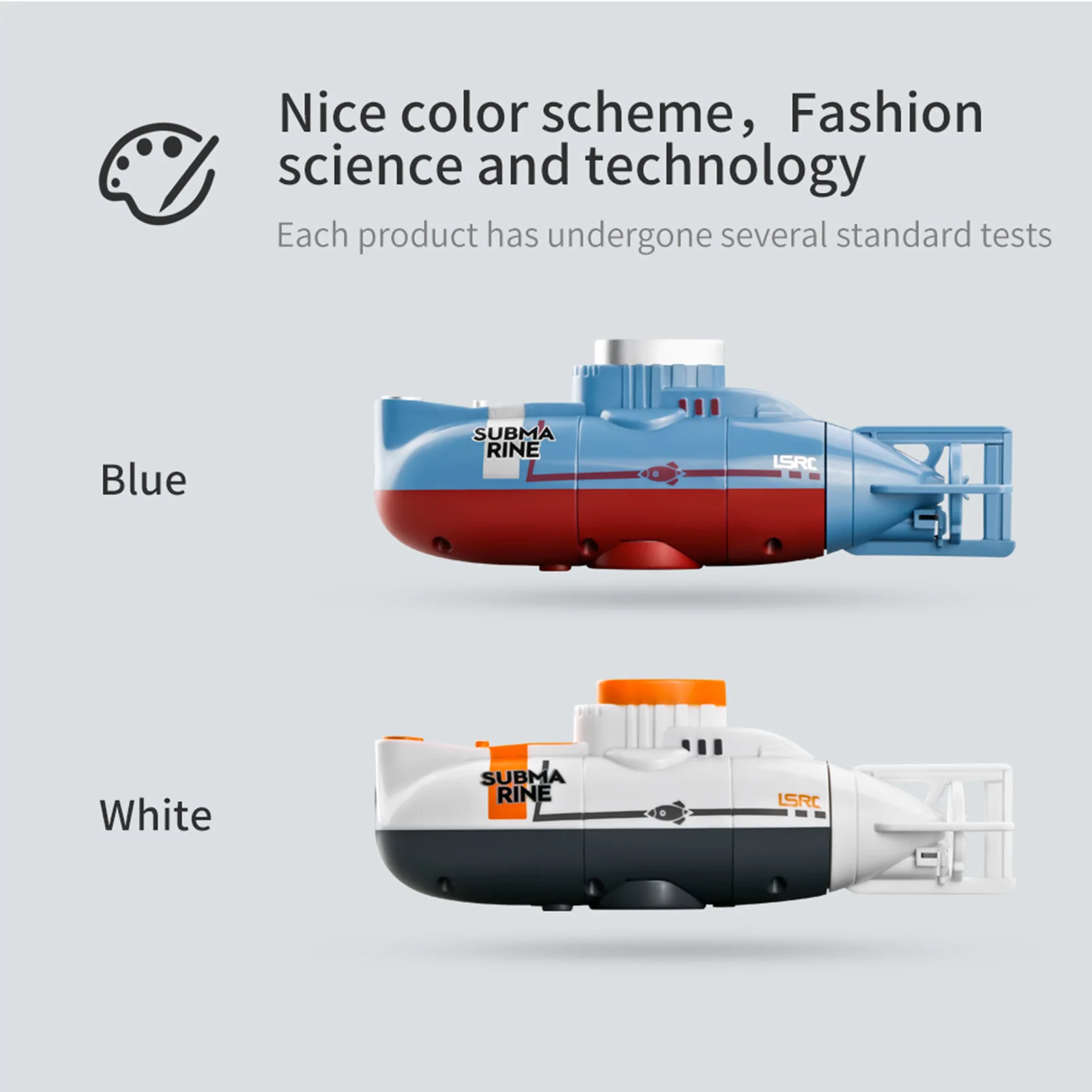 Mini RC Boat Submarine 0.1M/s Speed Remote Control Boat Waterproof Diving Toy Simulation Model Toys for Boys Girl Child Kid Gift 6
