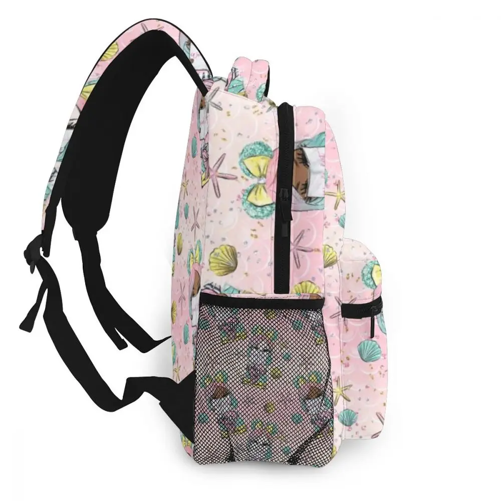 WHEREISART Русалки Печать Backpak женские рюкзаки для девочек-подростков школьные сумки повседневные дорожные сумки Mochilas