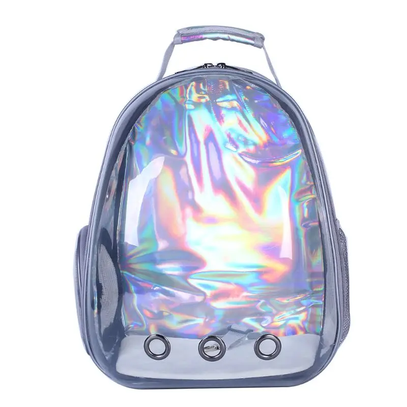 

Holographic Breathable Astronaut Pet Cat Dog Puppy Carrier Outdoor Travel Bag Space Capsule Backpack