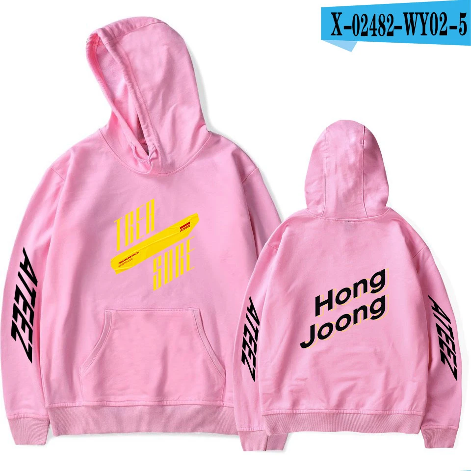 As picture ATEEZ последняя толстовка мужская и женская модная осенняя и зимняя поп певица толстовка с капюшоном защита Женский Мужской пуловер - Цвет: As picture