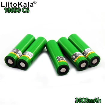 

liitokala 18650 VTC6 3000mAh high capacity continuous 10C 30A discharge instant strong power rechargeable lithium battery