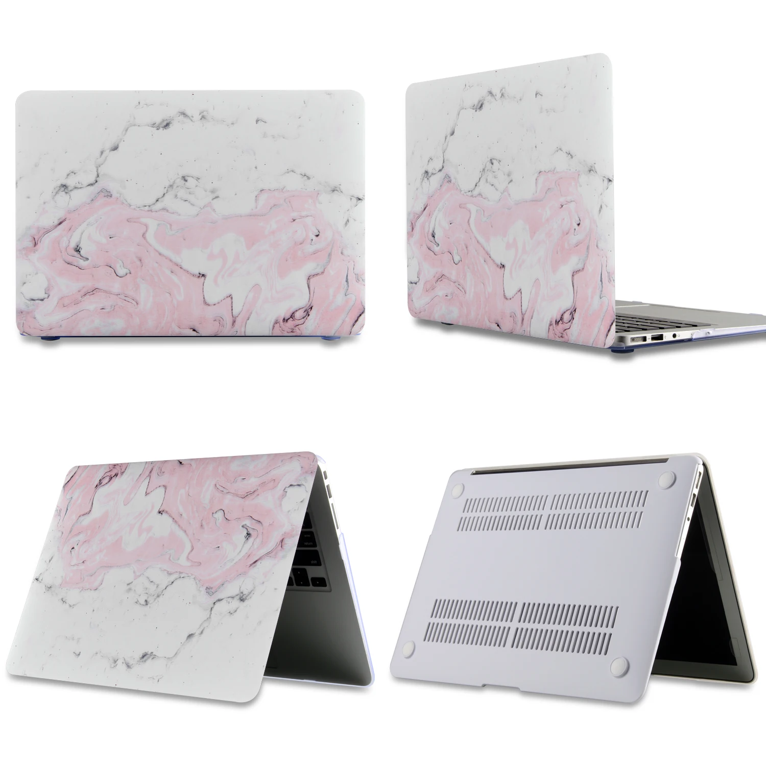 Мраморный чехол для ноутбука APPle MacBook Pro Air retina 11 12 13 15 Mac Book 15,4 13,3 дюймов Сенсорная панель рукав+ крышка клавиатуры - Цвет: DDC-017