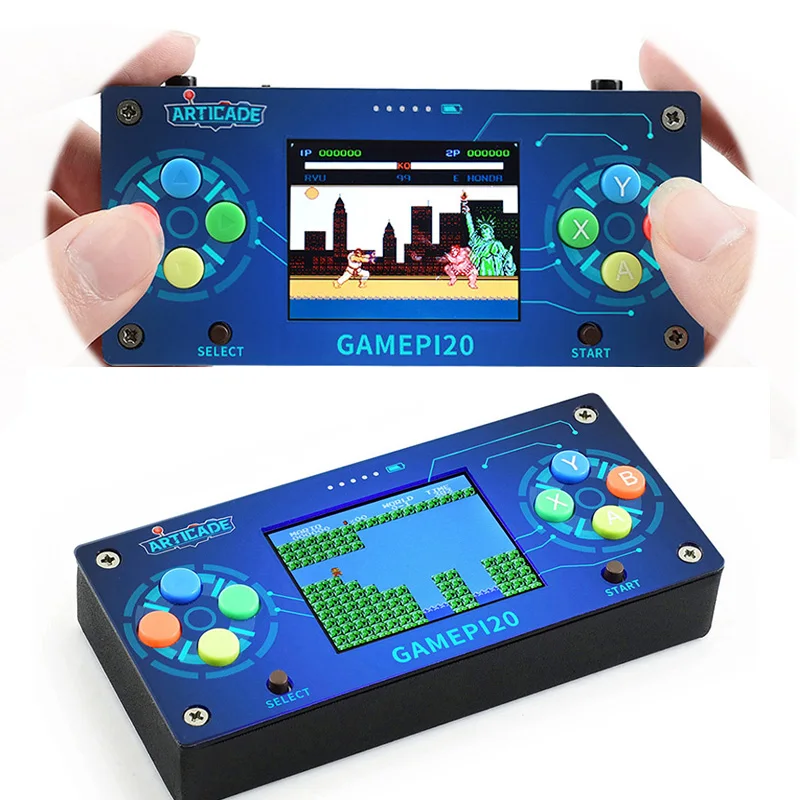 DIY портативная игровая консоль с Raspberry Pi Zero WH 2,0 дюймов экран Gamepi20 игровой плеер портативные игровые приставки
