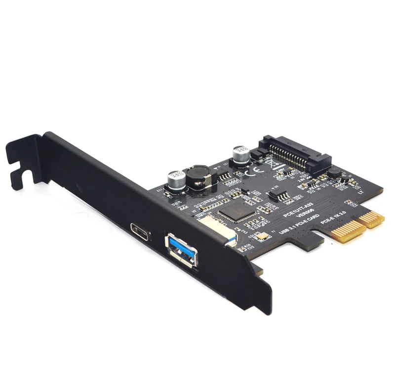 Superspeed Usb 3.1 Type C + Usb 3.0 Pciexpress Expansion Card Riser
