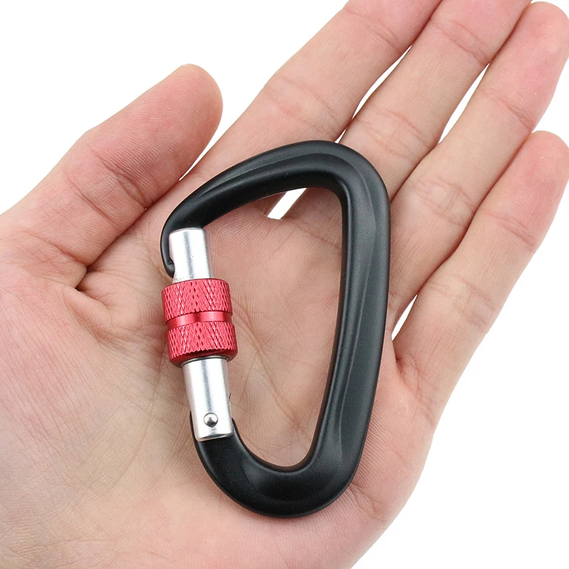 4Pcs Screw Lock Climbing Carabiner Hook
