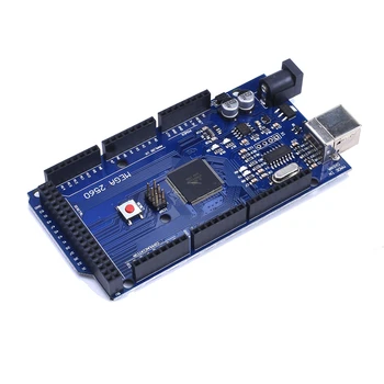 

New edition MEGA2560 Mega 2560 R3 REV3 ATmega2560-16AU CH340G Board ON USB Cable compatible for arduino No USB line Improve
