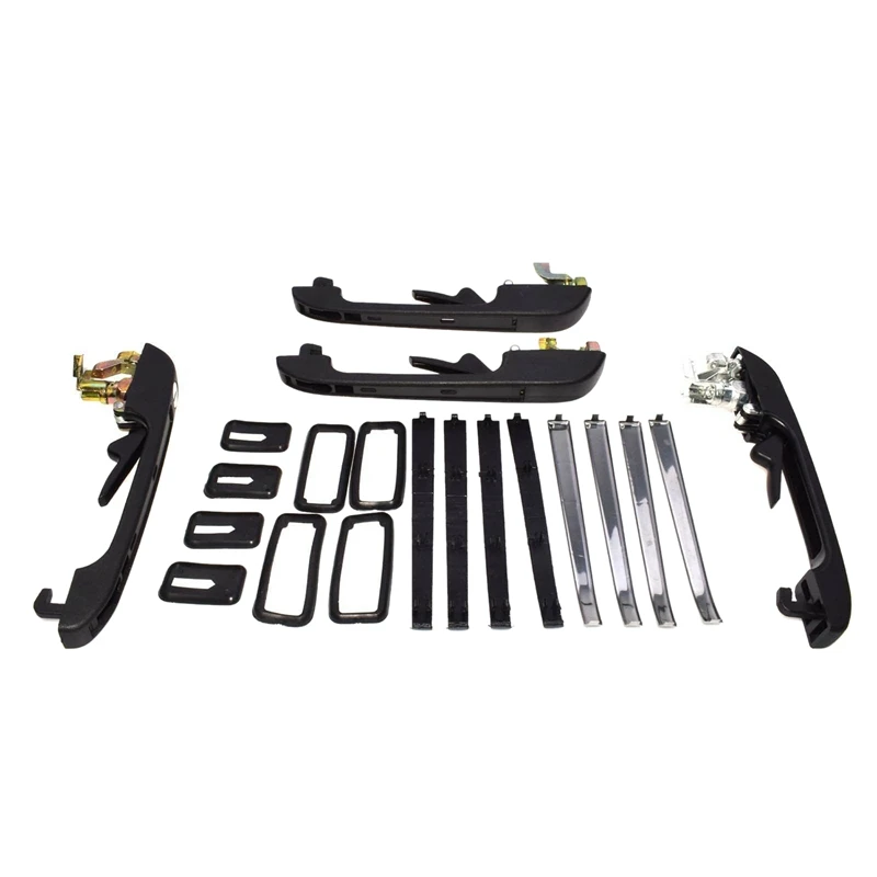 Car Exterior Door Handle Parts with 2 Keys for Golf Mk1 MK2 1983 1992 191 837 205A 191 837 205