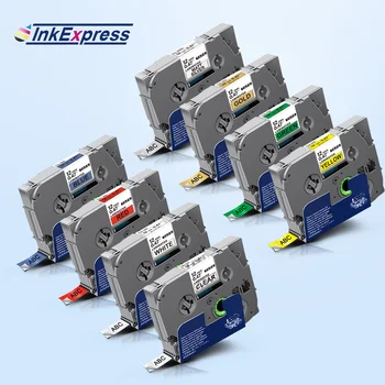 

18 Colors For Brother Tze Label Tape 12mm TZe 231 Label Laminated tze-231 labels Tze 335 tze-131 For Brother P touch Label Maker