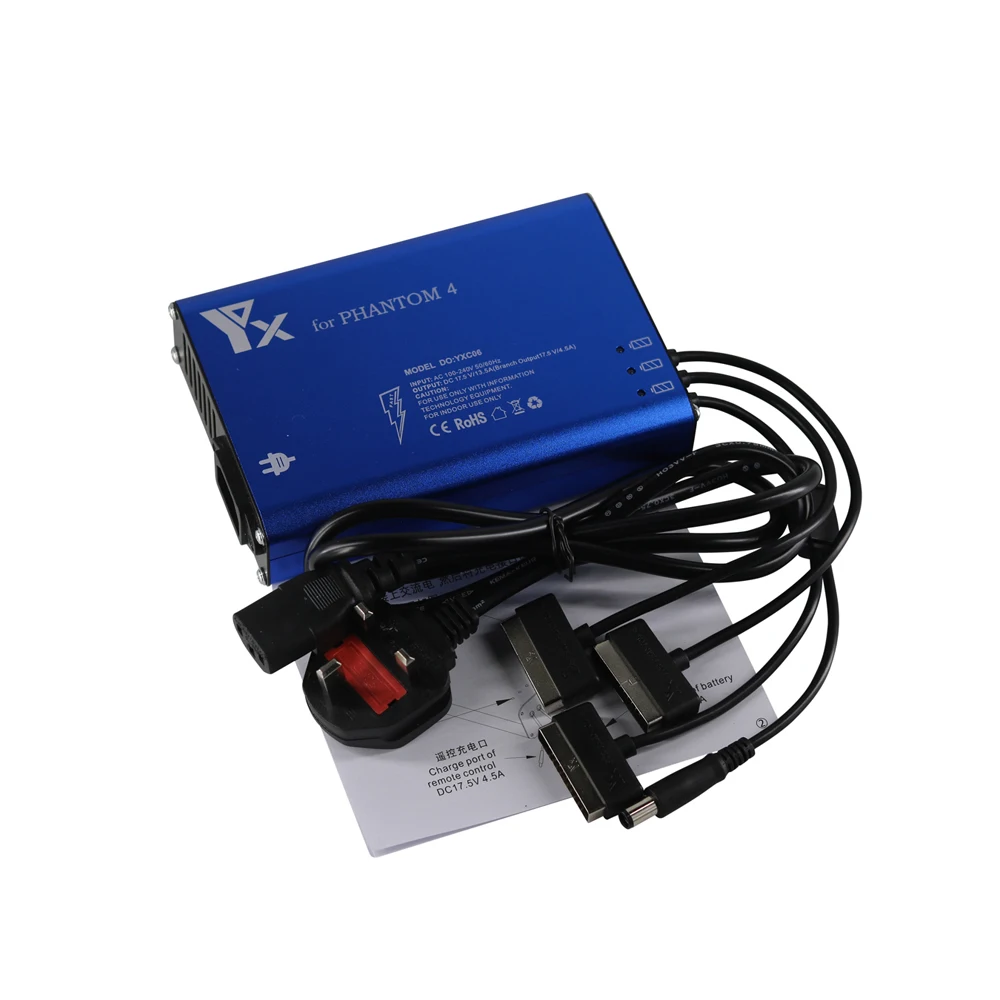 4 em 1 Hub de Energia para Dji Novo Inteligente Paralelo Fantasma Avançado Drone Bateria Controle Remoto Carregador Rápido Peças 44pro - Image 2
