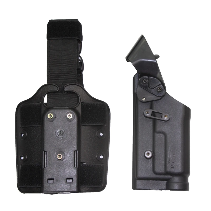 Tactical HK USP Compact Serpa Concealment Sfariland Auto Lock Drop Leg Thigh RH Gun Holster