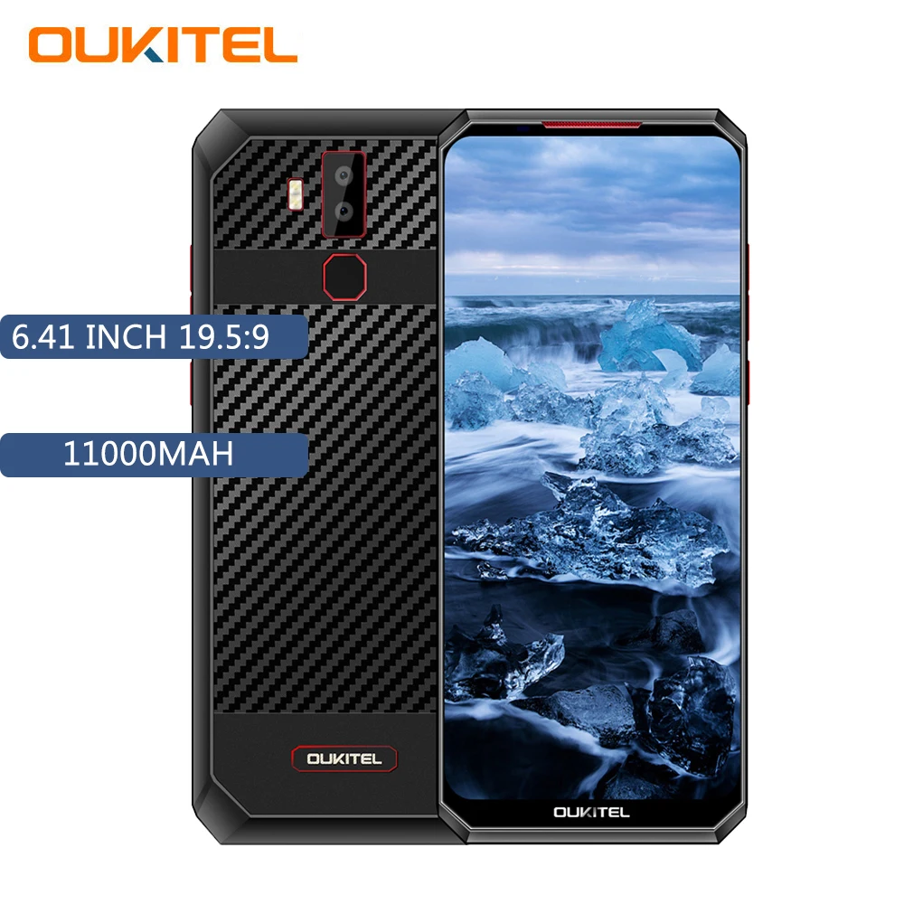 Аккумулятор 11000 мАч, OUKITEL K13 Pro, 4G, 6,41 дюйма, мобильный телефон, Android 9,0, четыре ядра, 4 Гб ram, 64 ГБ rom, 16 МП, задняя камера, смартфон