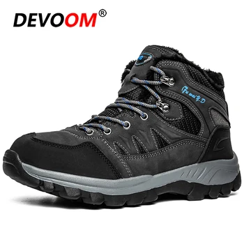 

Winter 2020 Outdoor Waterproof Hiking Boots Trekking Climbing Shoes Men Women Non-slip Mountain Snow Walking Boots Plus Size 47