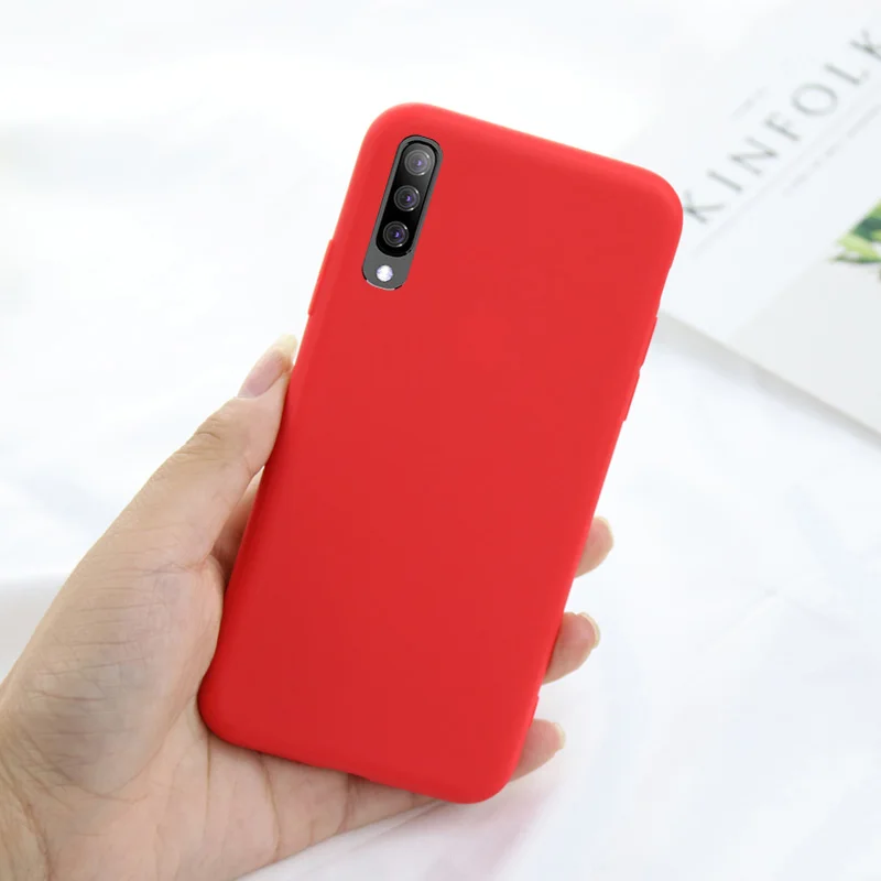 Прозрачный мягкий тонкий чехол из силикона чехол для samsung Galaxy Note10 Pro S8 S9 S10 J4 J6 плюс A6 A9 A7 A80 A70 A60 A50 A40 A30 A20E A10 Конфеты Крышка - Цвет: Red