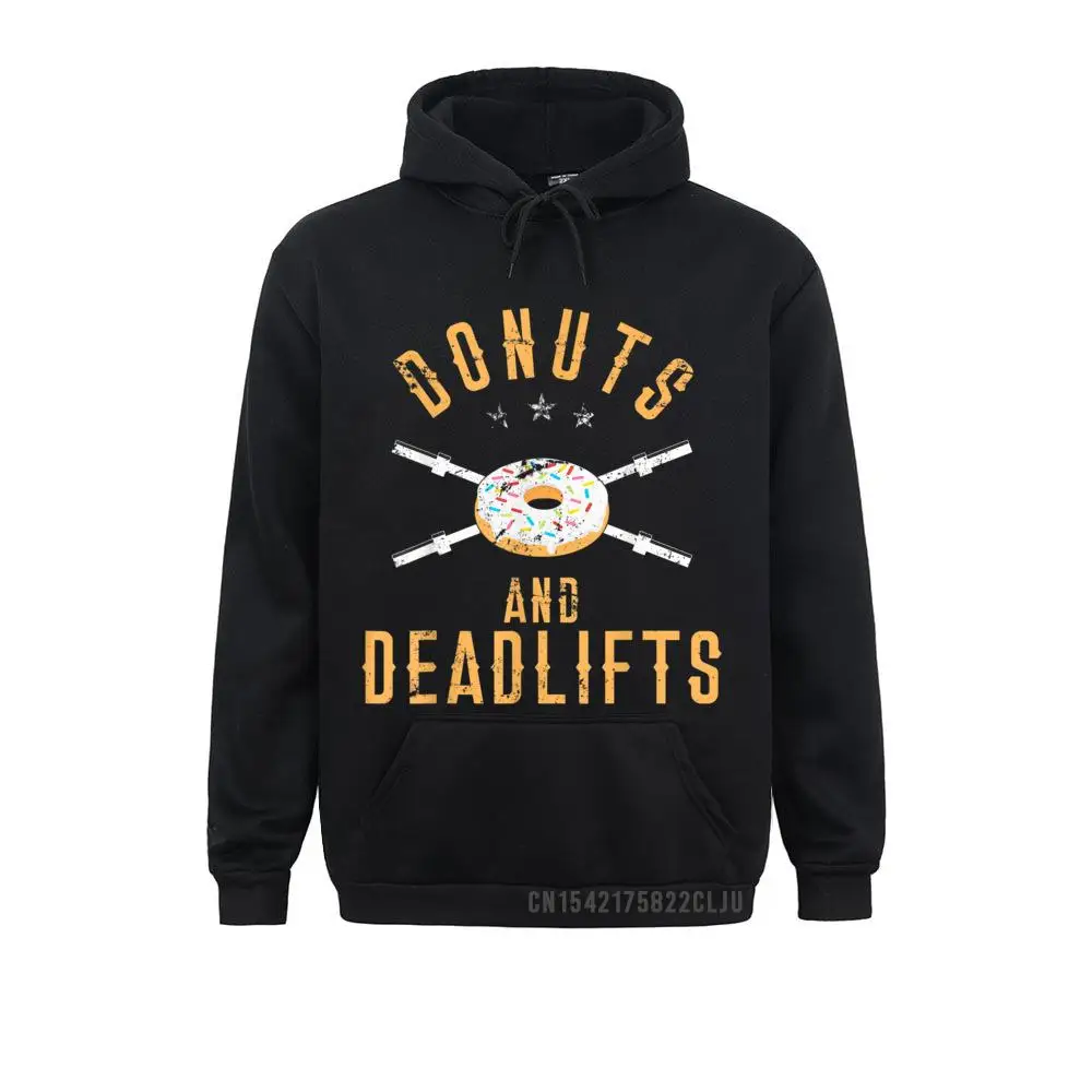 Slim Fit Donuts and Deadlifts T-Shirt Funny Workout Powerlifter Tee T-Shirt__97A1209 Long Sleeve Sweatshirts Summer/Autumn  Hoodies for Men Clothes Geek Donuts and Deadlifts T-Shirt Funny Workout Powerlifter Tee T-Shirt__97A1209black