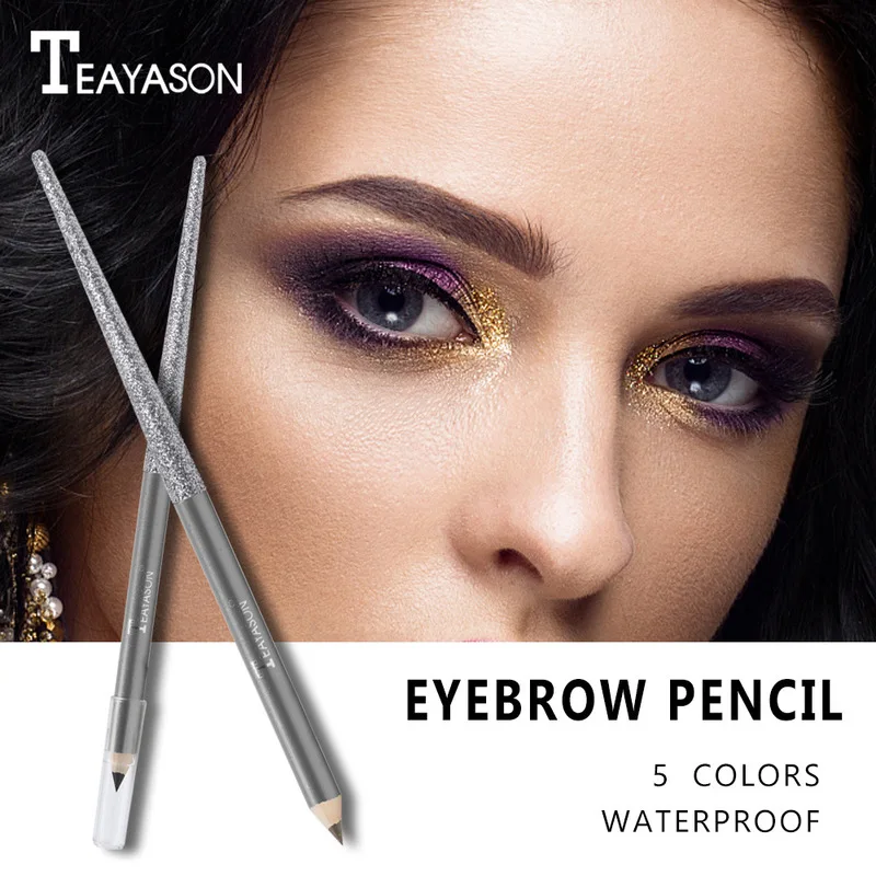 

NEW Eyebrow Pen Waterproof Fork Tip Eyebrow Tattoo Pen Long Lasting Professional Makeup Tint Fine Sketch Eye Brow Pencil TSLM1