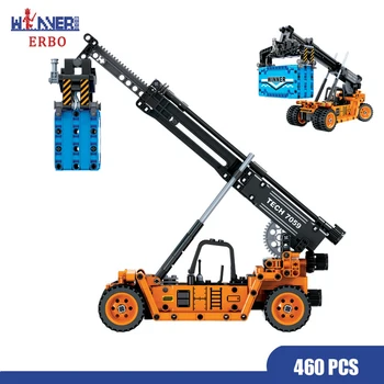 

ERBO 460 Pcs City Building Blocks Technology Frontal Crane Car DIY Model Bricks Car Toys for Children Toys Educational Gift