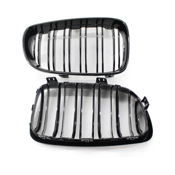 

2019 1 Pair Car Front Double Slat Kidney Grille Grill for BMW E81 E87 120d 120i 130i 2008-2011 CSL88