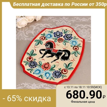 

Cutting board, type 2, 29x21 cm, Gorodets painting 4914168