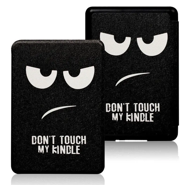dont touch Умный чехол для Amazon Kindle Paperwhite 4 из искусственной кожи чехол с принтом для нового Kindle Paperwhite 4 подходит для Kindle 10го поколения - Цвет: dont touch