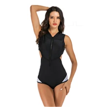 Рашгард мягкий длинный плавательный костюм без рукавов для серфинга женский купальник из двух частей раздельный танкини Спортивный Купальный Костюм