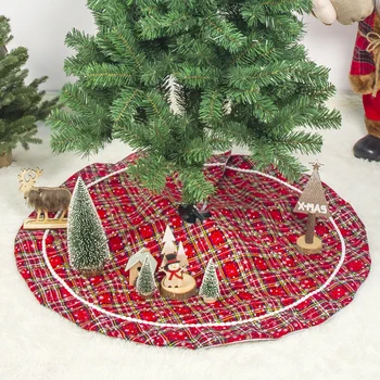 

100cm Christmas Tree Carpet Christmas Tree Skirt Aprons Christmas Decorations For Home New Year Xmas Decor