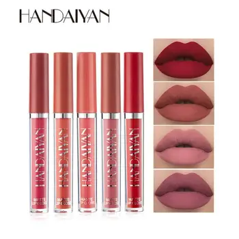 

HANDAIYAN 12 Colors Fashion Velvet Liquid Lipstick Lipgloss Sets Natural Moisturizer Waterproof Long Lasting Lip Cosmetics TSLM1