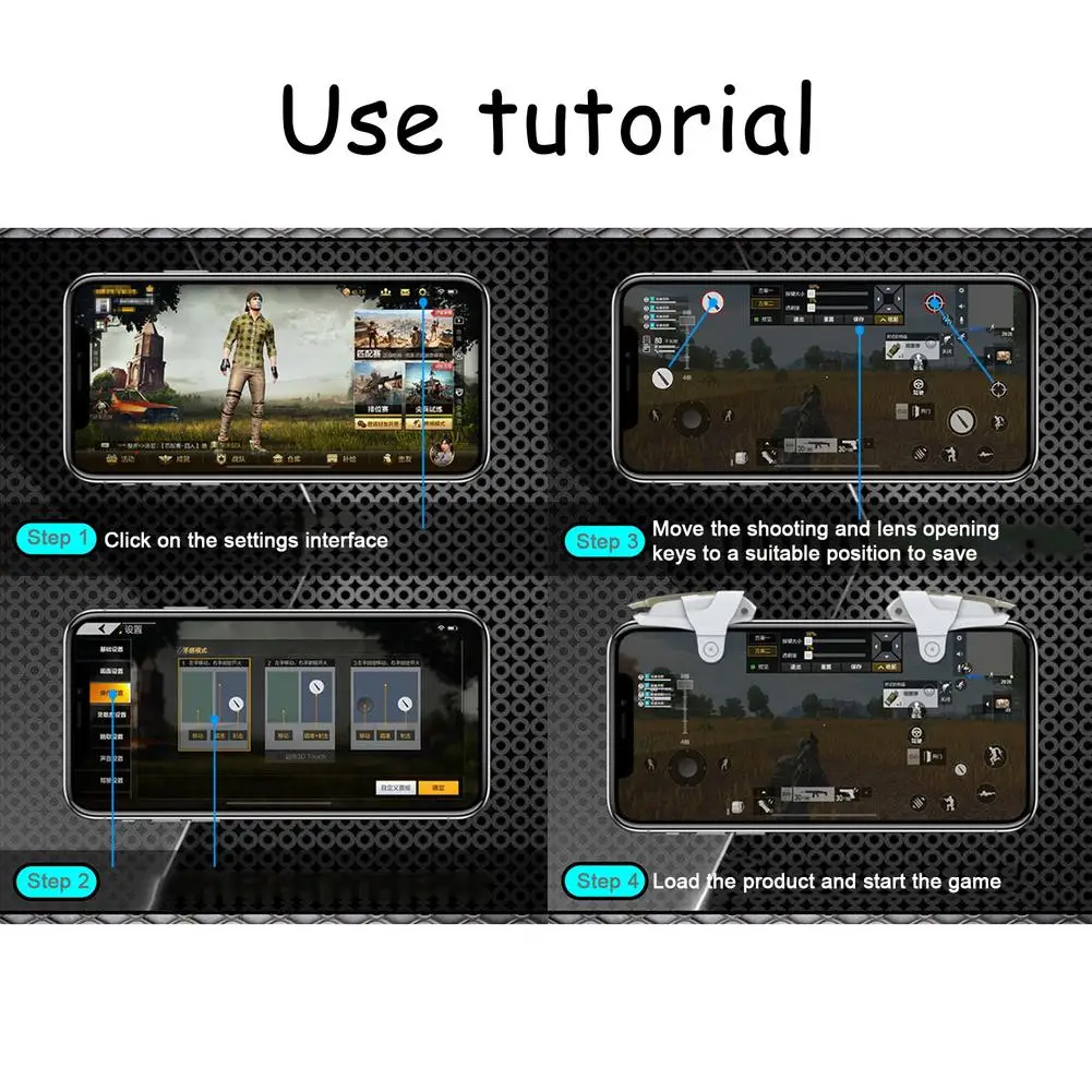 Pubg Mobile Phone Game Controller Gamepad L1R1 Keypads Phone Joystick Sensitive Shoot And Aim Triggers Mobile Controller Joystic