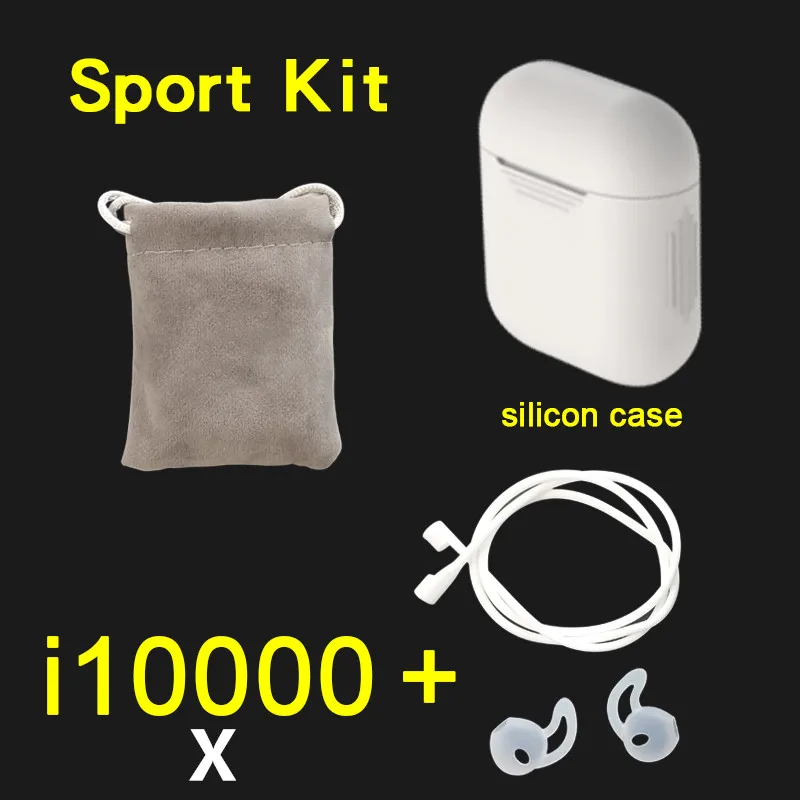 i10000X sport white I10000 X TWS беспроводные новые наушники зарядный чехол Bluetooth 5,0 наушники PK i500 i2000 i5000 TWS - Цвет: i10000X sport white