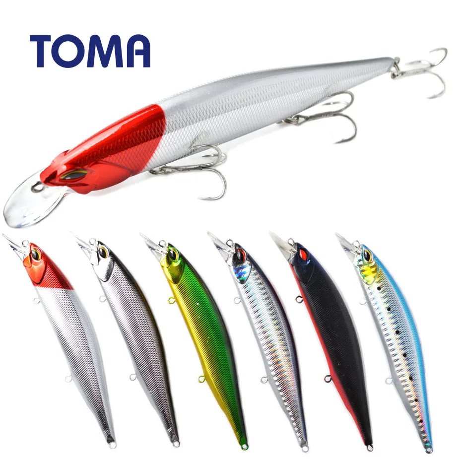 TOMA Wobbler Fishing Lure Minnow Crankbait 120mm 19g Floating Hard Plastic Artificial  Bass Bait Fishing Tackle pesca - AliExpress