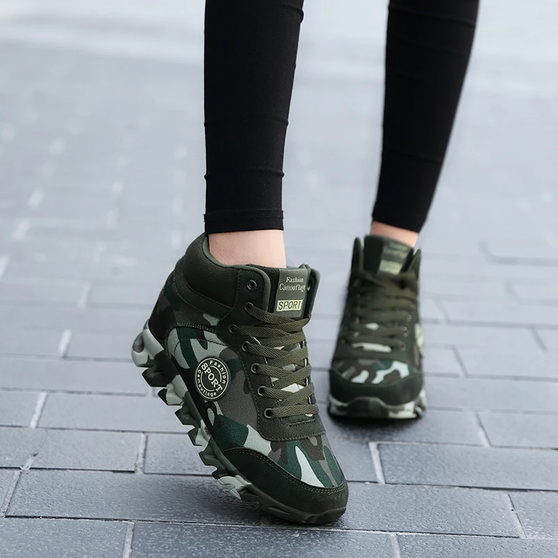 Plus Size 35-42 Fashion Women Camouflage Sneakers Hide Heel Canvas Casual Shoes Woman Platform Sneaker Women Wedge Shoes XZ122 (12)