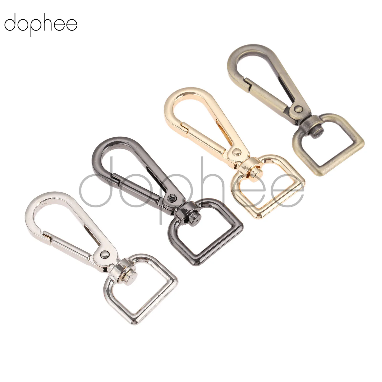 

dophee 1pc Metal Snap Hook Swivel Eye Trigger Clip Clasp For Leather Craft Bag Strap Belt Webbing
