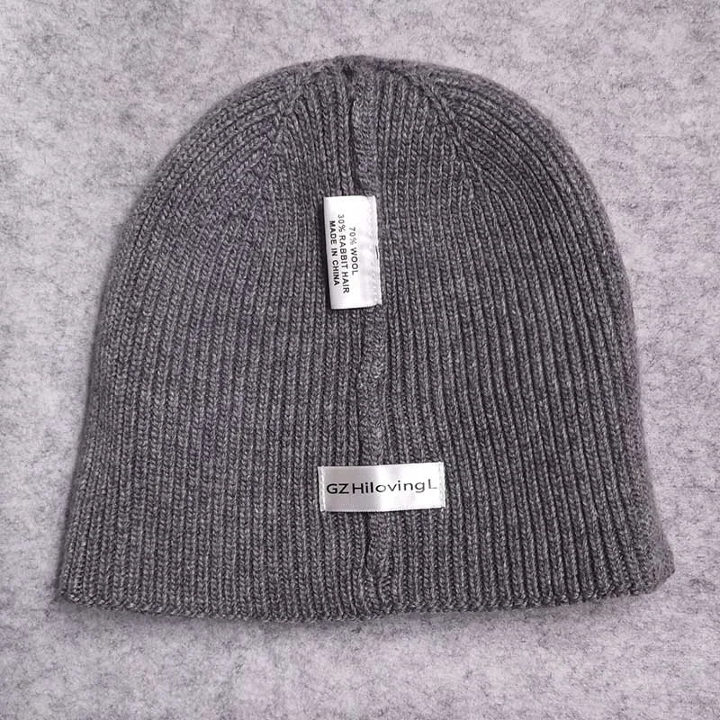 Зимние черные вязаные шерстяные шапочки skullies, мужские хип-хоп эластичные короткие шапочки для мужчин, Осенние Теплые Лыжные шапки Gorro Hombre