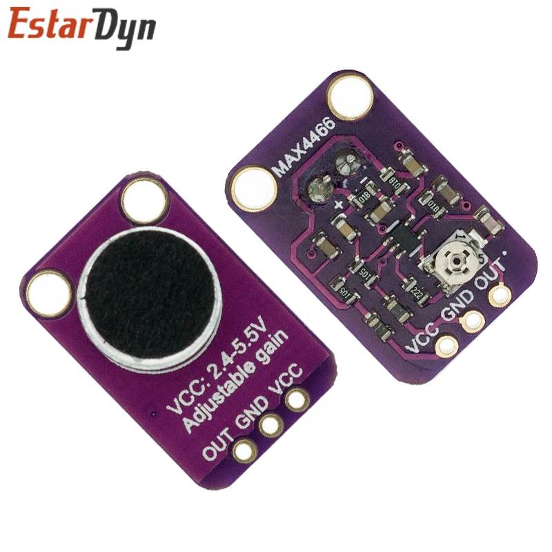 GY-MAX4466 Electret Microphone Amplifier Module MAX4466 Adjustable Gain For Arduino view 3