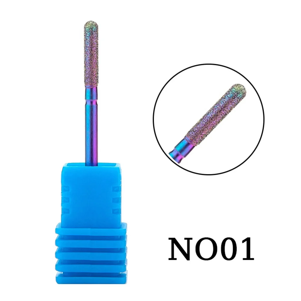 

New 1pcs Nail Drill Bit Metal Grinding Head Professional Nail Drill Polishing Grinding Tool Head Color Plating Nail Art Tool