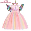 De unicornio Navidad vestido de Pascua, vestido de la princesa Vestidos infantiles para niñas traje de los niños cumpleaños vestido de boda Vestido Vestidos 2-10 ► Foto 2/5