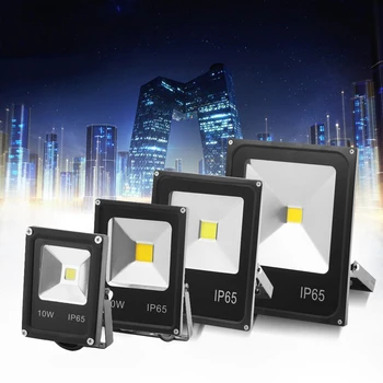 

CP AC220V LED Flood light RGB black shell led outdoor Landscape garden search lamp led luminaire light 10w 20w 30w 50w 100W 200V