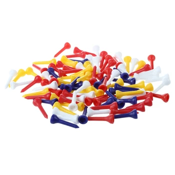 

100pcs 35mm color mixed plastic Golf Tees