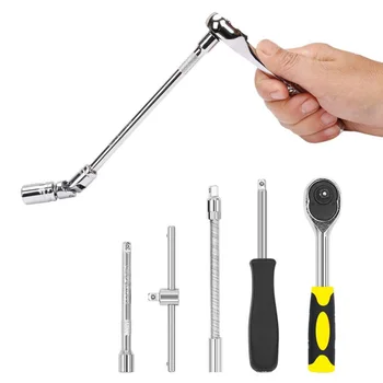 

46pcs With Box Manual Portable DIY Motorcycle Modify Practical Spare Home Accessories Repair Tool Set Car Body Hand Held