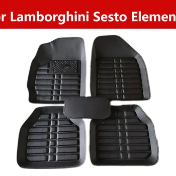 

Car Floor Mat Car Accessories For Lamborghini Sesto Elemento Front Rear, Driver Passenger Seat Black