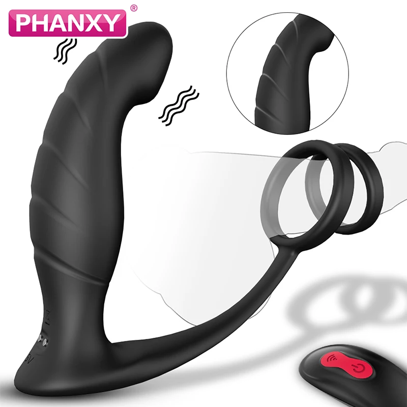PHANXY вибратор массажер простаты для мужчин анальная пробка с дистанционным