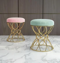 Nordic makeup stool bedroom nail shop princess chair makeup chairs modern minimalist iron gold dressing stool chairs Nordic makeup stool bedroom nail shop princess chair makeup chairs modern minimalist iron gold dressing stool chairs